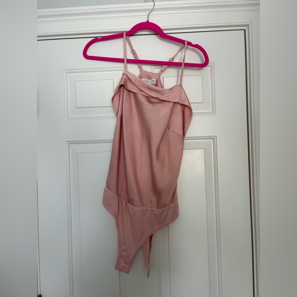 She + Sky Pink Bodysuit